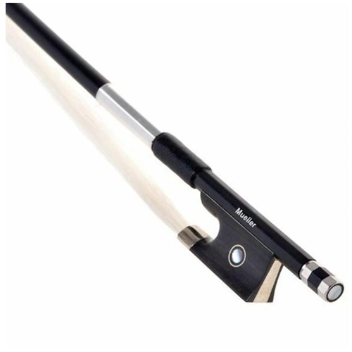 Violin 1/4 Bow Stamped Mueller Carbon Fiber / Graphite strength,and flexibility