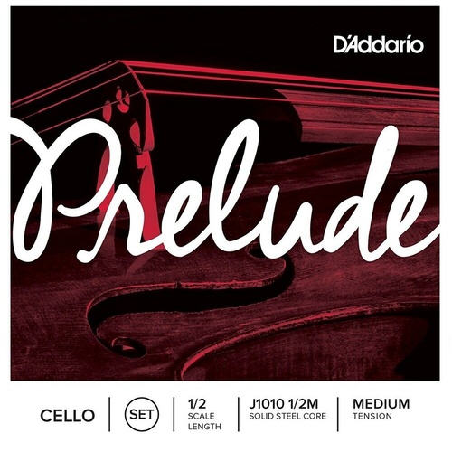 D'Addario Prelude Cello  String Set  1/2 Scale, Medium Tension Cello strings set