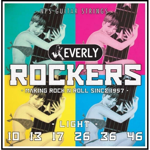 Everly 9010 Nickel Rockers Electric Guitar Strings .010 - .046 Light 10 - 46