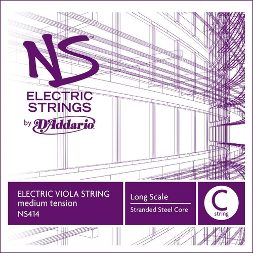 D'Addario NS Electric Viola Single C String, Long Scale, Medium Tension