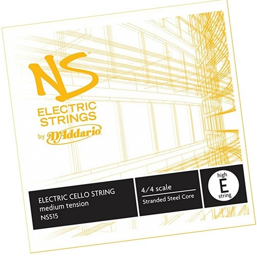 D'Addario NS Electric Cello 4/4 Scale Medium Tension Single High E String