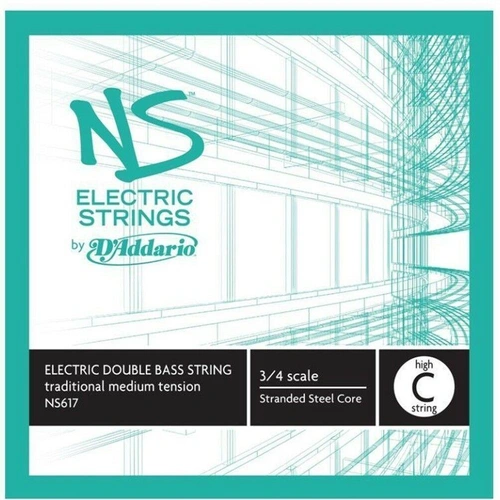 D'Addario NS Electric Double Bass Traditional Single High C String 3/4 Scale 