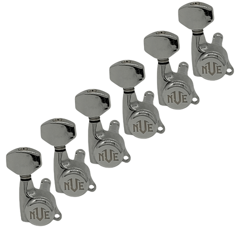 NVE Guitars Locking Tuners  6 in Line - Chrome - set of 6 Machine Heads