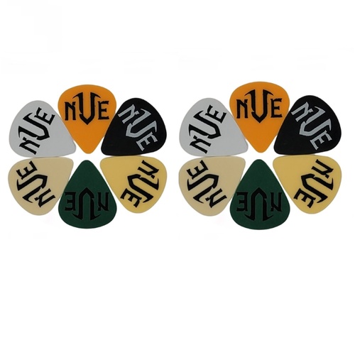 NVE Guitars  Exclusive Guitar Picks / Plectrums 12 Mixed Picks