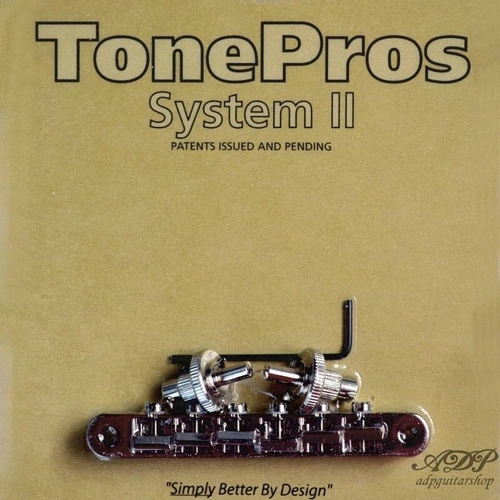 TonePros NVR2 Nashville Tune-o-matic Bridge - Nickel