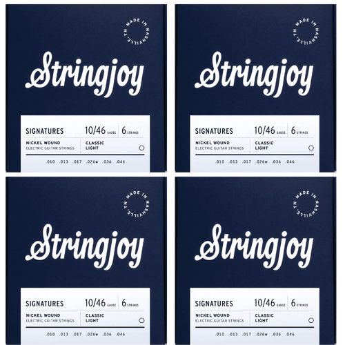 Stringjoy Signatures Classic Light (10-46) 4 Sets  Electric Guitar Strings
