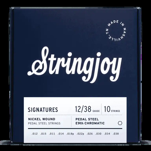 Stringjoy Signatures | Pedal Steel E9th (12-38) Nickel Wound Pedal Steel Strings