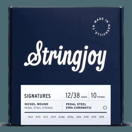 Stringjoy Signatures | Pedal Steel E9th (12-38) Nickel Wound Pedal Steel Strings