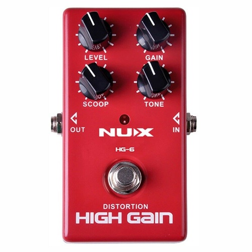 NU-X Analog Series HG-6 Modern High-Gain Guitar Effects Pedal