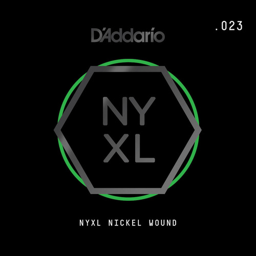 D'Addario NYNW023 NYXL Nickel Wound Electric Guitar Single String, .023