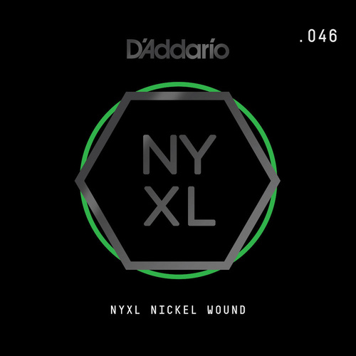 D'Addario NYNW046 NYXL Nickel Wound Electric Guitar Single String, .046