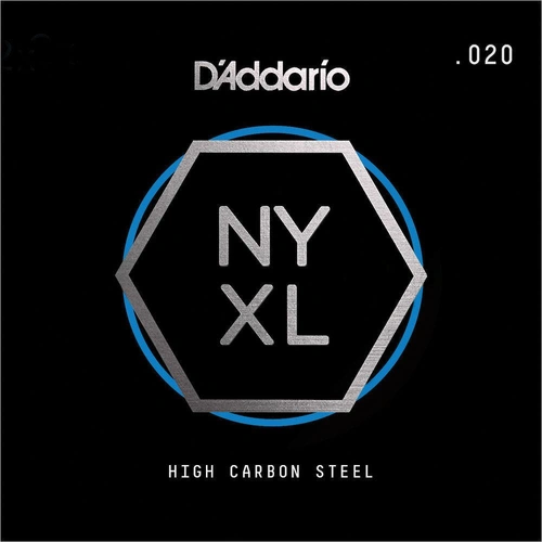 D'Addario NYS020 Single Plain Steel Guitar String, .020