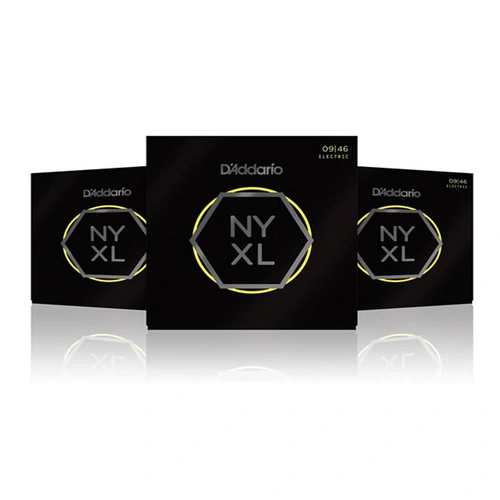 3 sets D'Addario NYXL Hybrid Light Gauge Guitar Strings NYXL0946 9 - 46