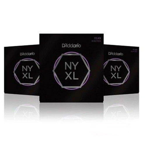 D'Addario NYXL Nickel Wound  Electric Guitar Strings NYXL1149  11-49 ,  3 sets