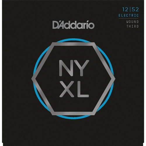 D'Addario NYXL1252 Wound 3rd Electric Guitar Strings 12 - 52 NYXL