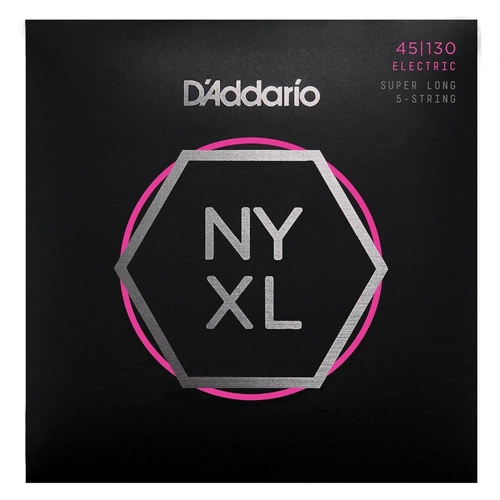 D'Addario NYXL45130SL Super Long Scale Regular 5-String Bass Strings 45 - 130