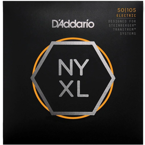 D'Addario NYXLS50105 Nickel Wound Bass Guitar Strings, Medium, 50-105, Double Ball End Long Scale