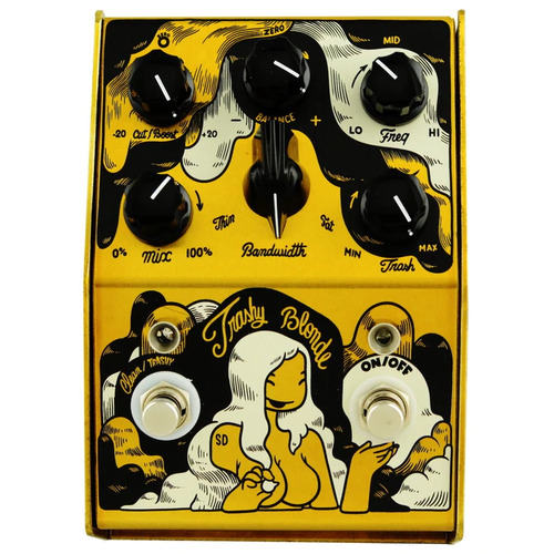 Stone Deaf Trashy Blonde Distortion Guitar Effects Pedal