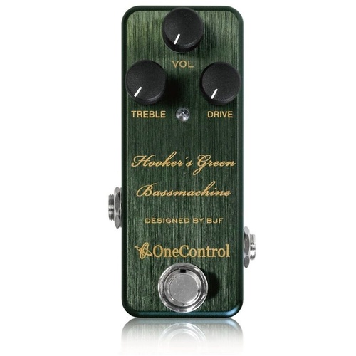 One Control Hooker`s Green Bass machine Bass Preamp Guitar Effects pedal