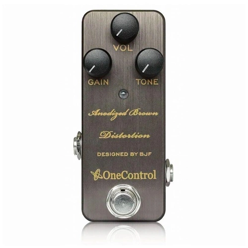 One Control BJF Series Anodized Brown Distortion Guitar Effects Pedal