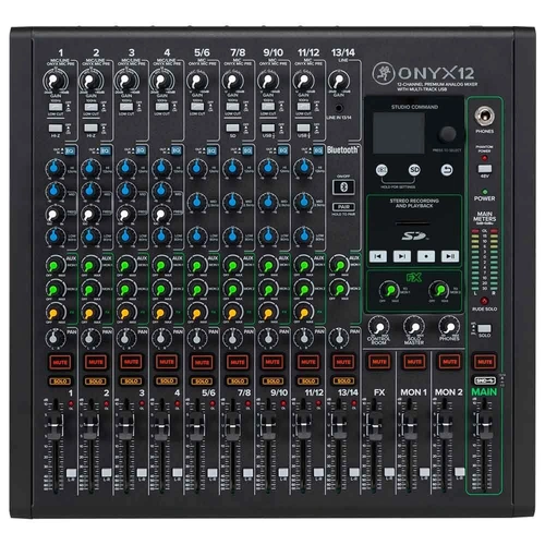 Mackie ONYX12 12 Channel Premium Mixer Multitrack USB