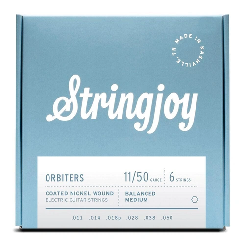 Stringjoy Orbiters - 11-50 Coated Nickel Wound Electric Guitar Strings