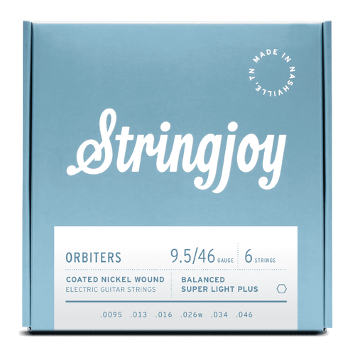 Stringjoy Orbiters | (9.5-46) Coated Nickel Wound Electric Guitar Strings