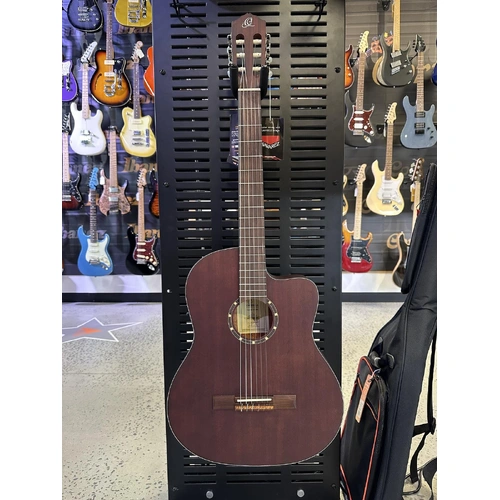 ORTEGA Classical Guitar SLIM NECK, Mahogany TOP, with Gig bag