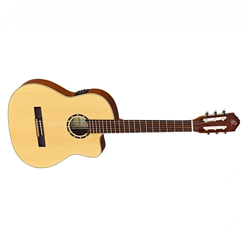 ORTEGA Classical Guitar Thinline Cutaway With Gig Bag Spruce Top