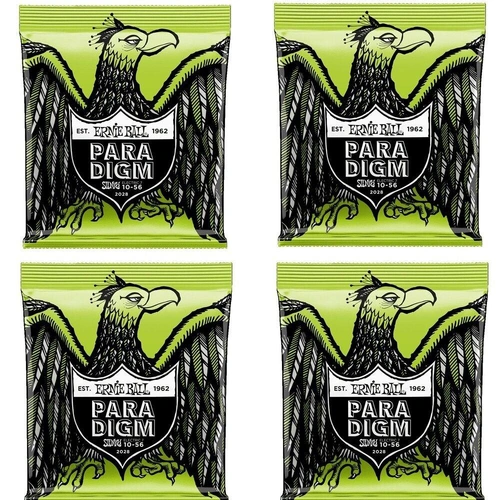 Ernie Ball Regular Slinky Paradigm 7-String Electric Guitar Strings 10-56 4 SETS