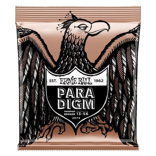 Ernie Ball Paradigm Medium Phosphor Bronze Acoustic Guitar Strings 13-56 Gauge