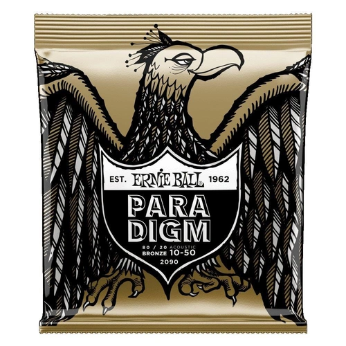 Ernie Ball Paradigm Extra Light 80/20 Bronze Acoustic Guitar Strings 10-50 Gauge
