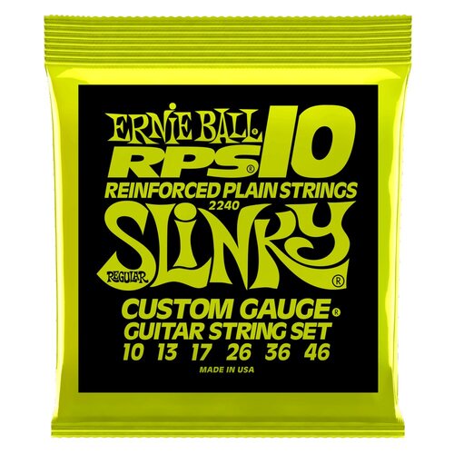 Ernie Ball Regular Slinky RPS Nickel Wound Electric Guitar Strings 10 - 46 Gauge