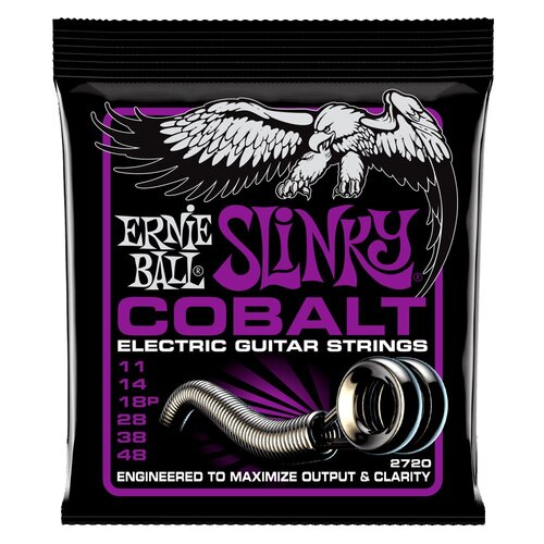 Ernie Ball 2720 Power Slinky Cobalt Electric Guitar Strings 11 - 48 Gauge
