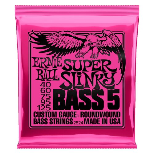 Ernie Ball 5-String Super Slinky Nickel Wound Bass Set - .040 -.125