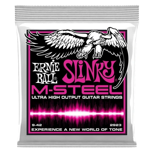 Ernie Ball Super Slinky M-Steel Electric Guitar Strings - 9 - 42 Gauge
