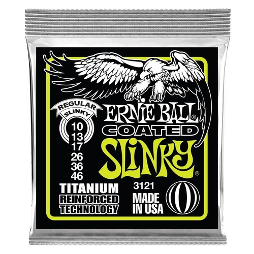 Ernie Ball Regular Slinky Titanium RPS Electric Guitar Strings, 10-46 Gauge