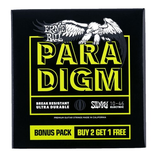 Ernie Ball Regular Slinky Paradigm Electric Guitar Strings 3 Pieces Pack