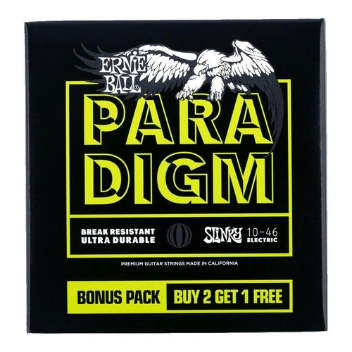 Ernie Ball Regular Slinky Paradigm Electric Guitar Strings 3 Pieces Pack