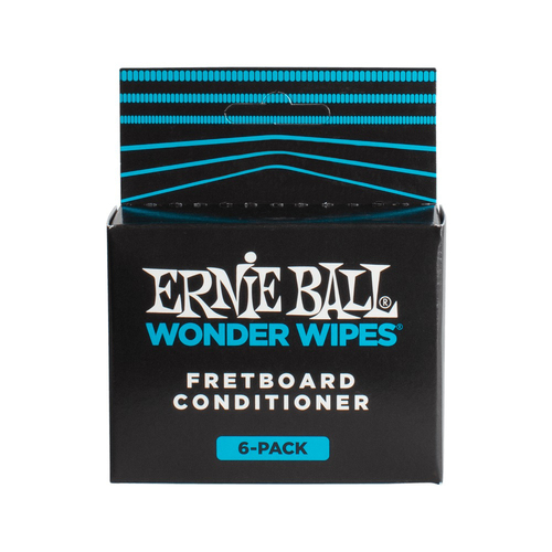 Ernie Ball Wonder Wipes Fretboard Conditioner Towelettes - 6-Piece
