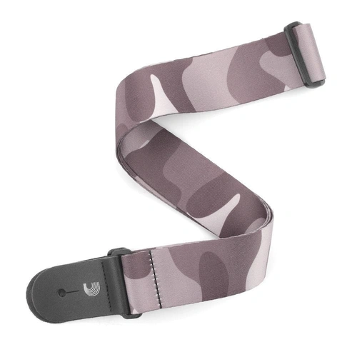 D'Addario Polyester Guitar Strap, Camo, Black