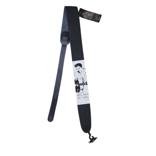 Perri’s  2.5″  Leather Guitar Strap – Elvis Presley -P25EPSS-808