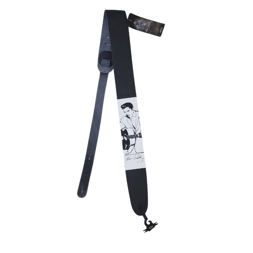 Perri’s  2.5″  Leather Guitar Strap – Elvis Presley -P25EPSS-808