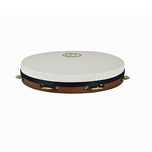 Meinl Percussion PAV10AB-M-TF 10-Inch Rubber Wood Pandeiro / Vented Brass Jingle