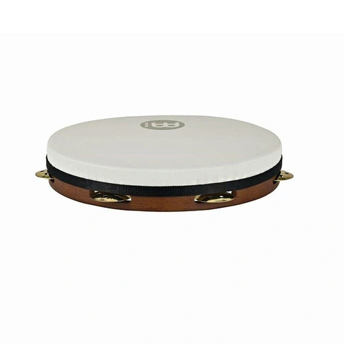 Meinl Percussion PAV10AB-M-TF 10-Inch Rubber Wood Pandeiro / Vented Brass Jingle