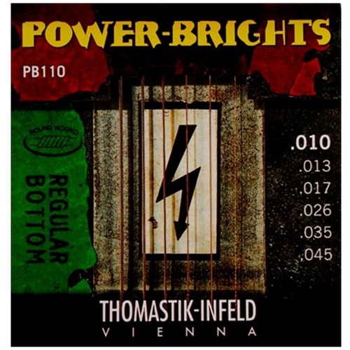 Thomastik-Infeld PB110 Power Bright Regular Bottom Electric Guitar Strings 10-45