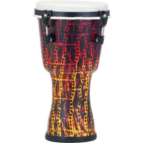 Pearl PBJV-8-697 Seamless Synthetic Shell Djembe Top Tuned - Tribal Fire 8in