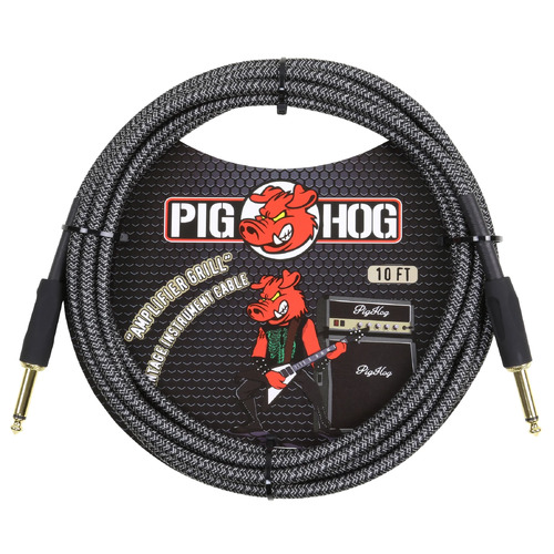 Pig Hog Amp Grill Instrument Cable, 10ft Straight to Straight PCH10AG