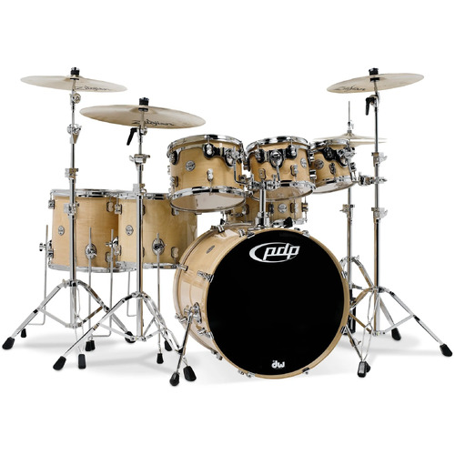 PDP Concept Maple Drum Kit  7-Piece - Natural Lacquer With Hardware