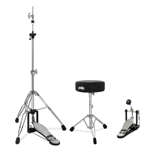 PDP 3pc 700 Series Hardware Pack - Throne, Kick Pedal & Hi-Hat Stand Suit Roland V-Drums